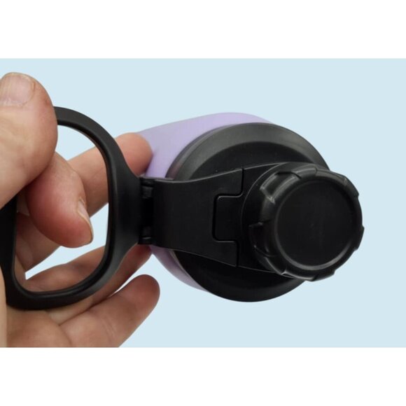 Life Is Good Stainless Steel Insulated Bottle 32 Oz Purple Rocket With Flower - Picture 3 of 6